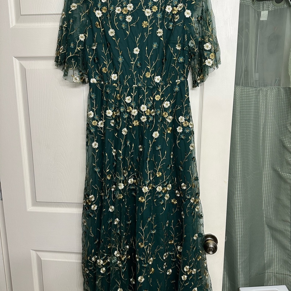 Baltic Born Green Floral Maxi Dress